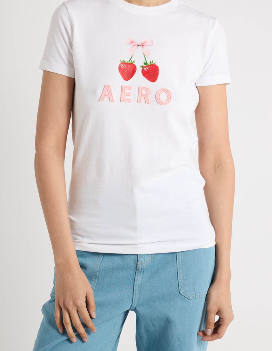 Playera manga corta cuello redondo para mujer 7