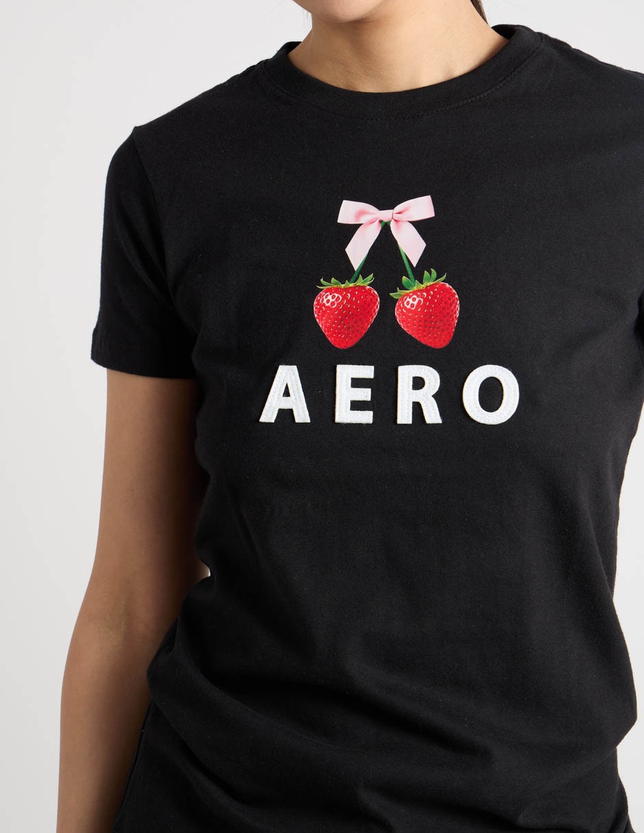 Playera manga corta aéropostale cuello redondo para mujer