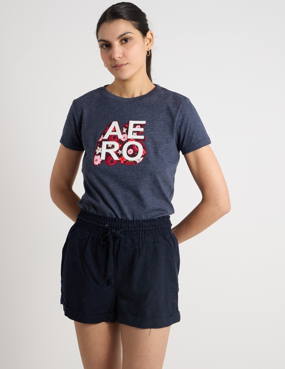 Playera manga corta cuello redondo mujer 2