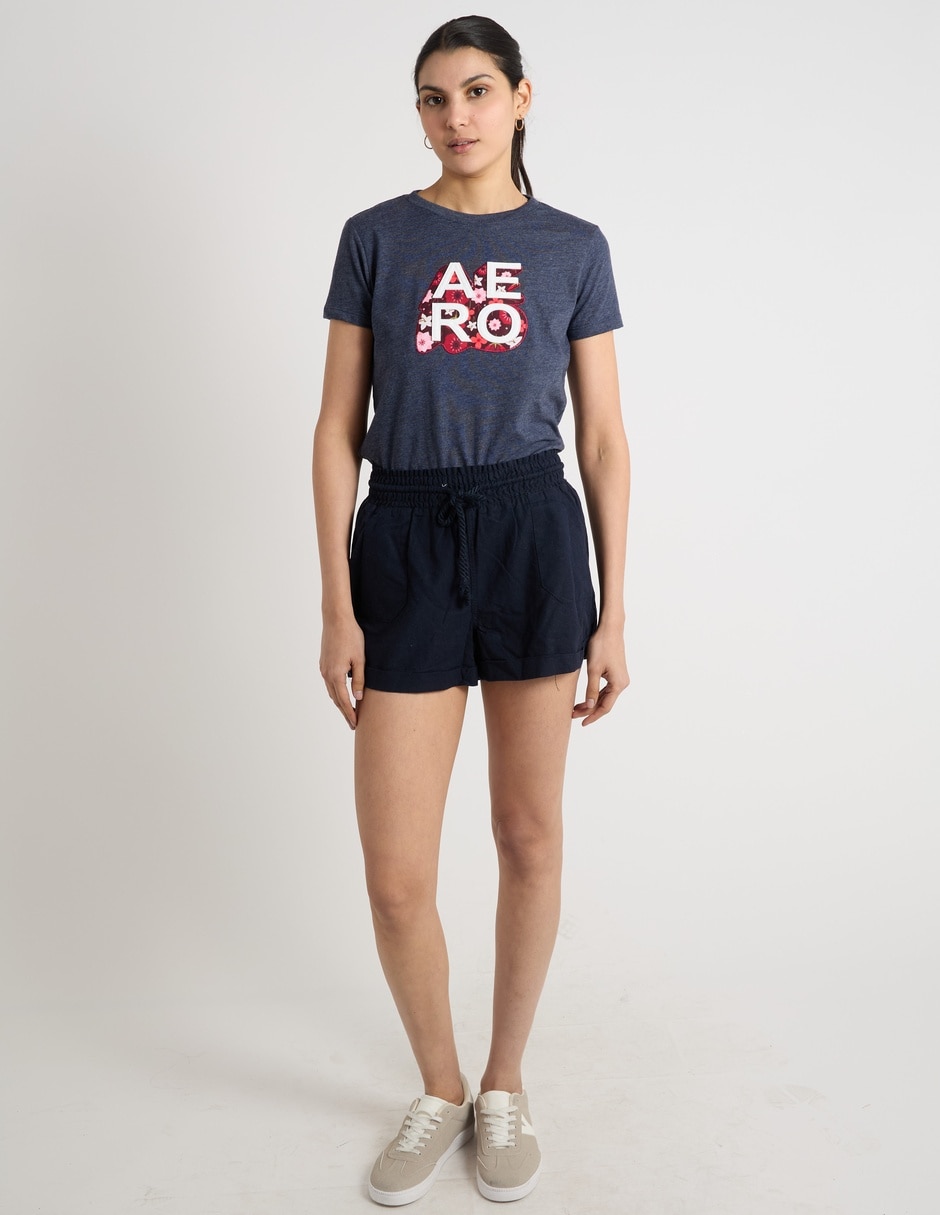 Playera manga corta cuello redondo mujer 3