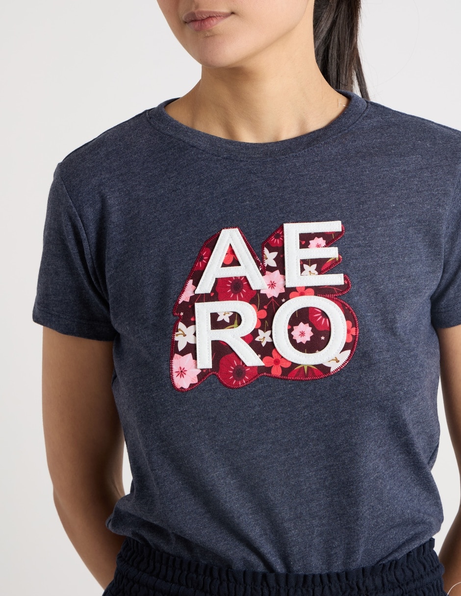 Playera manga corta cuello redondo mujer 4