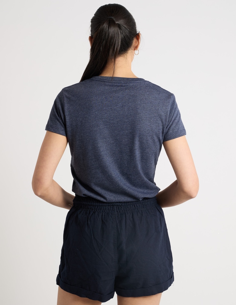 Playera manga corta cuello redondo mujer 6