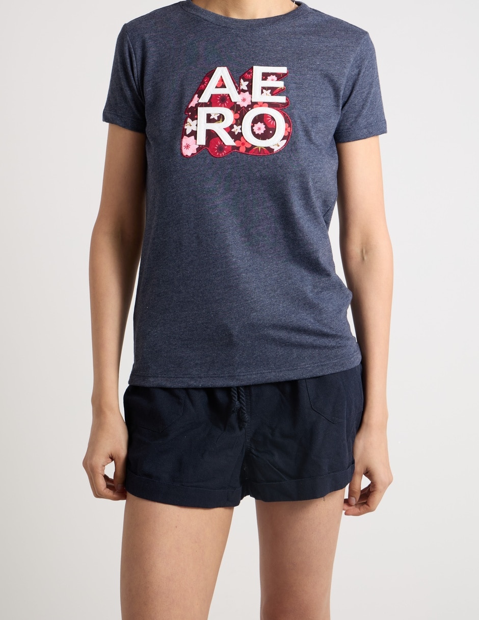 Playera manga corta cuello redondo mujer 7