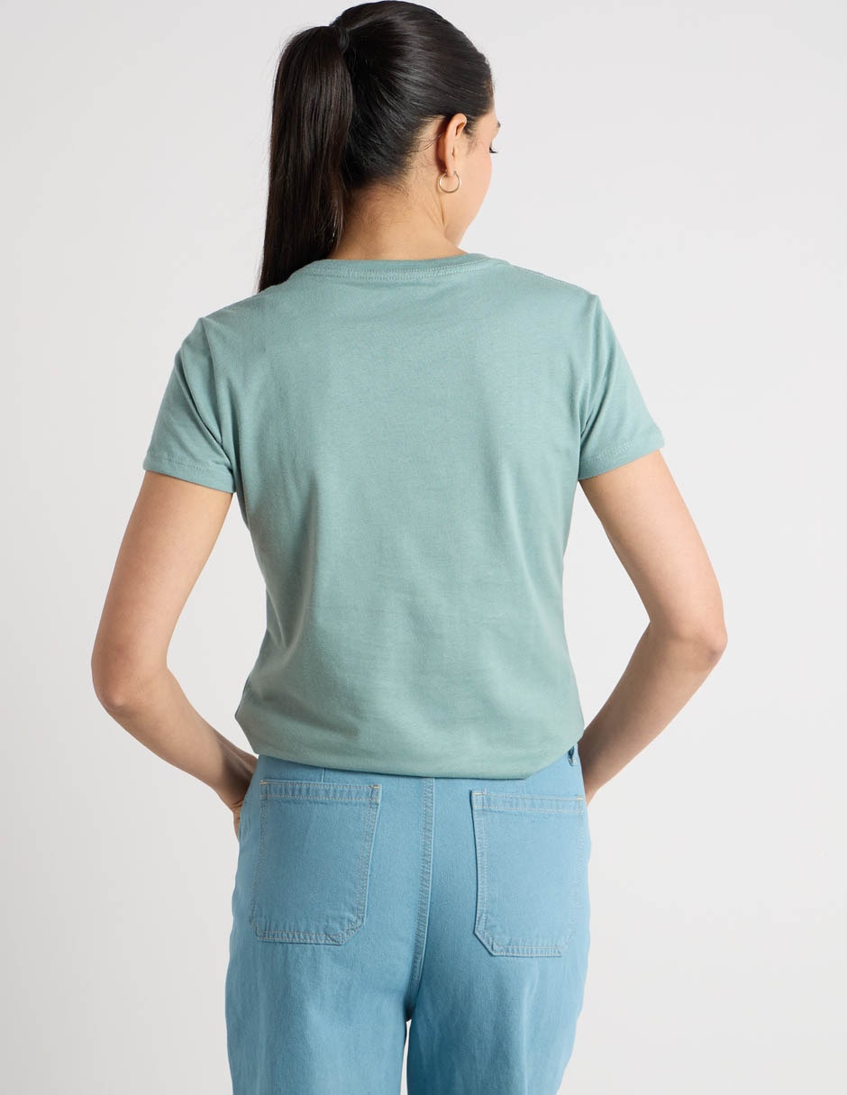 Playera manga corta Aero cuello redondo para mujer