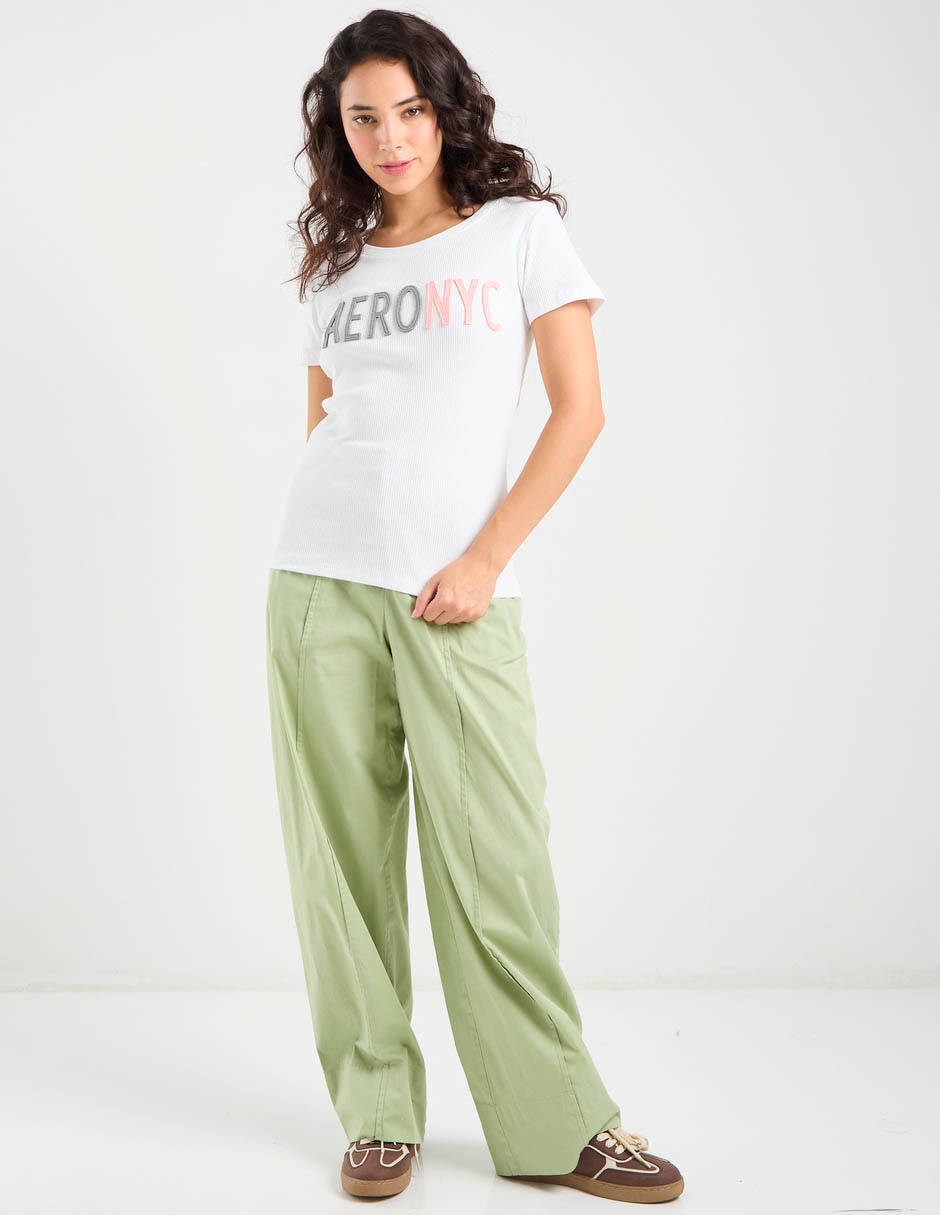 Playera manga corta Aéropostale cuello redondo para mujer