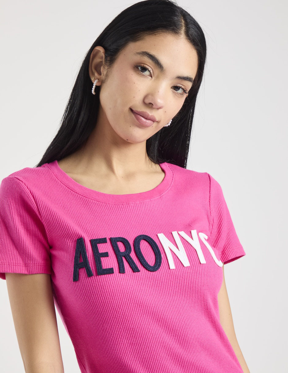 Playera manga corta cuello redondo para mujer 3