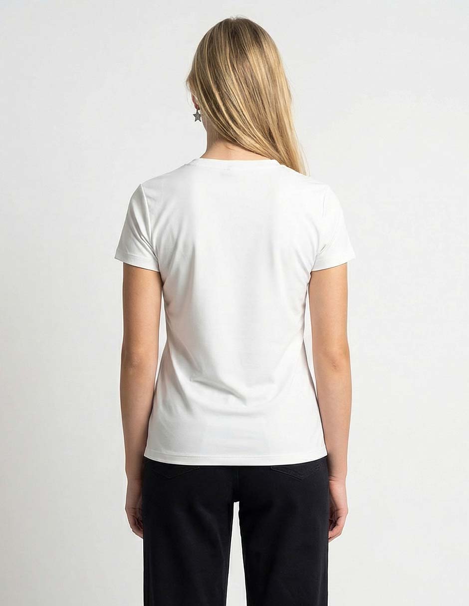 Playera manga corta cuello v mujer 2