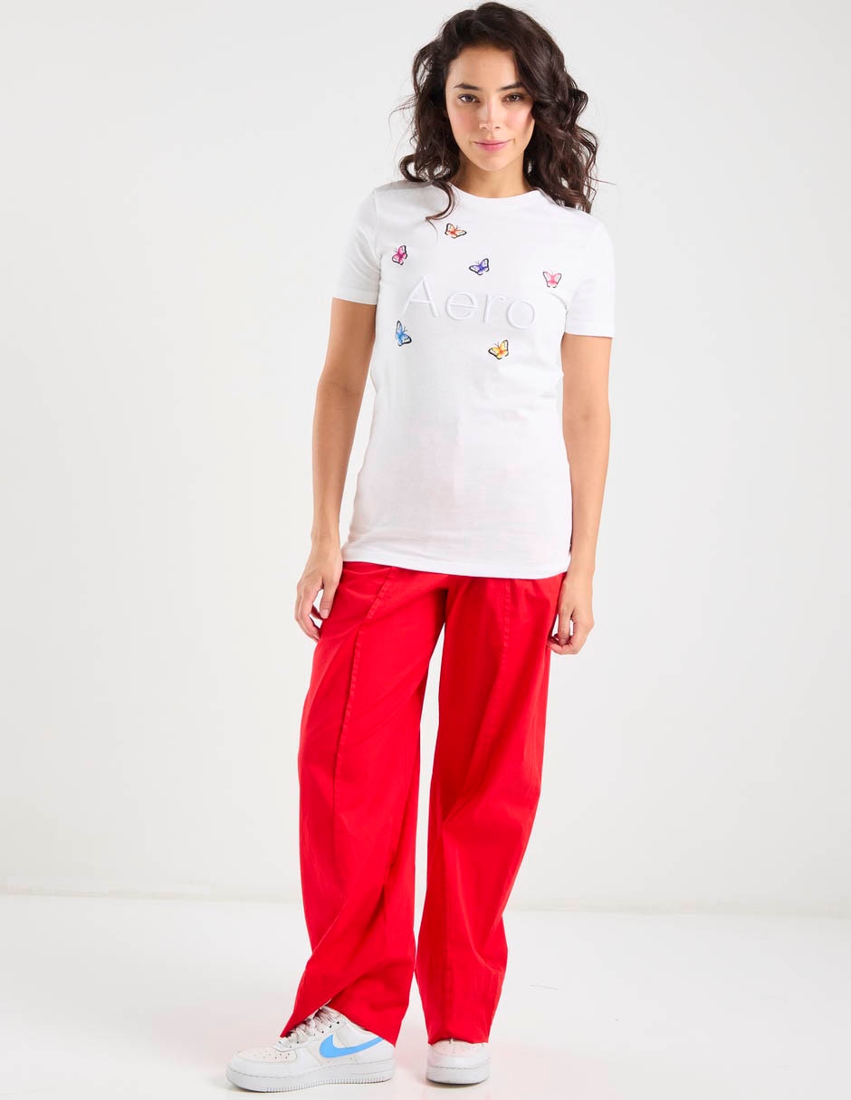 Playera manga corta cuello redondo para mujer 3