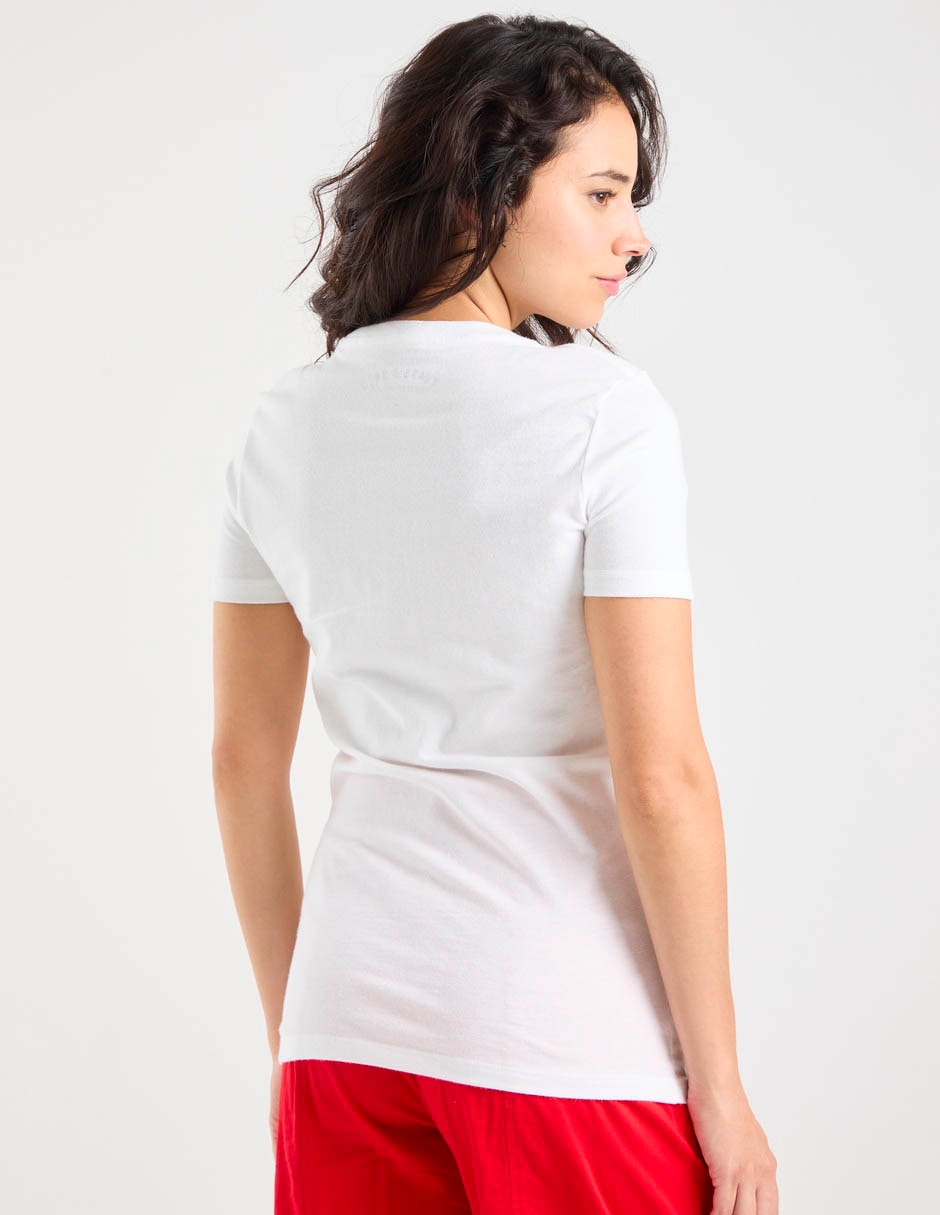 Playera manga corta cuello redondo para mujer 6