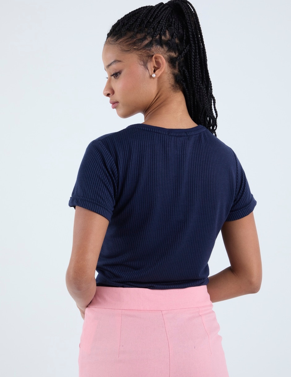 Playera manga corta aéropostale cuello redondo para mujer