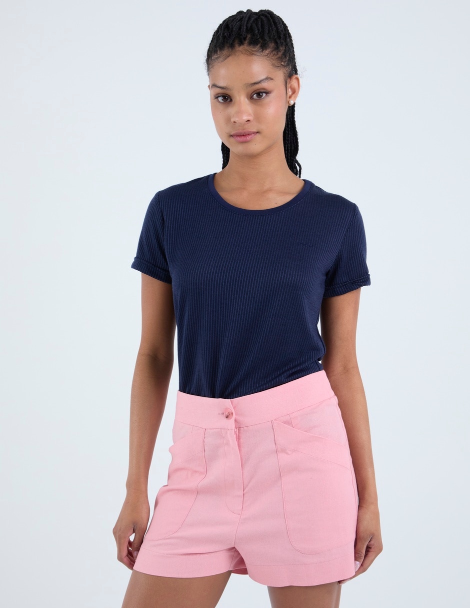 Playera manga corta aéropostale cuello redondo para mujer