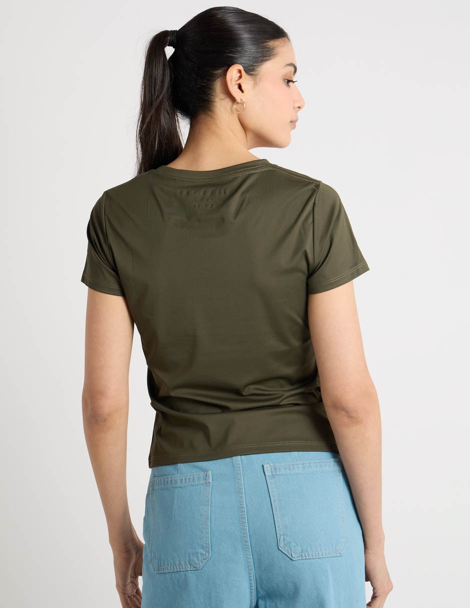 Playera manga corta aéropostale cuello redondo para mujer