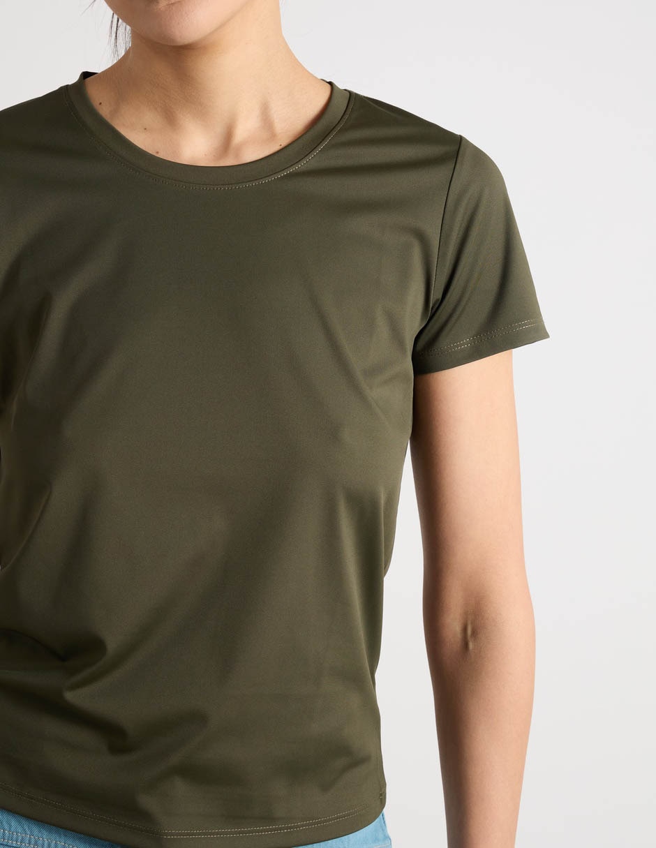 Playera manga corta aéropostale cuello redondo para mujer
