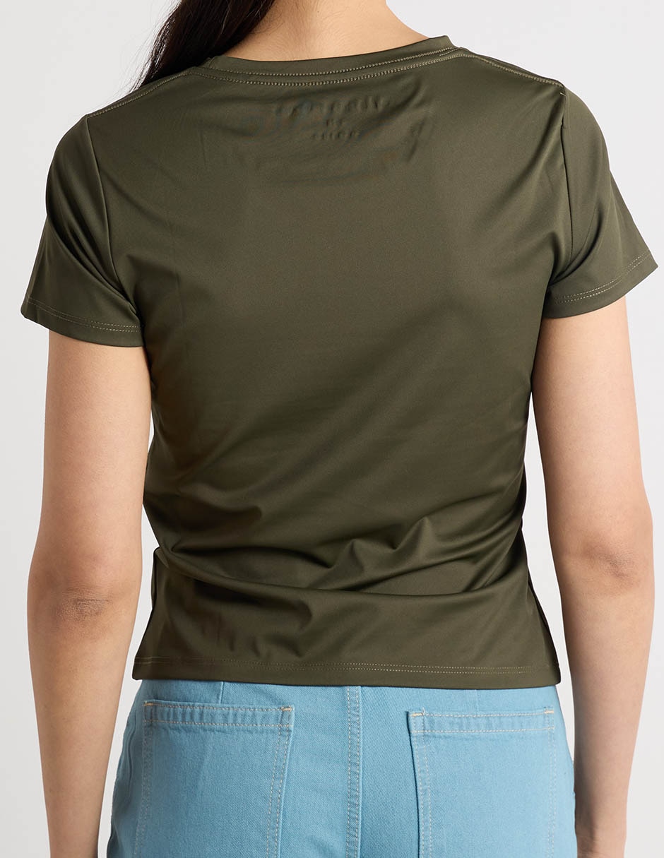 Playera manga corta aéropostale cuello redondo para mujer