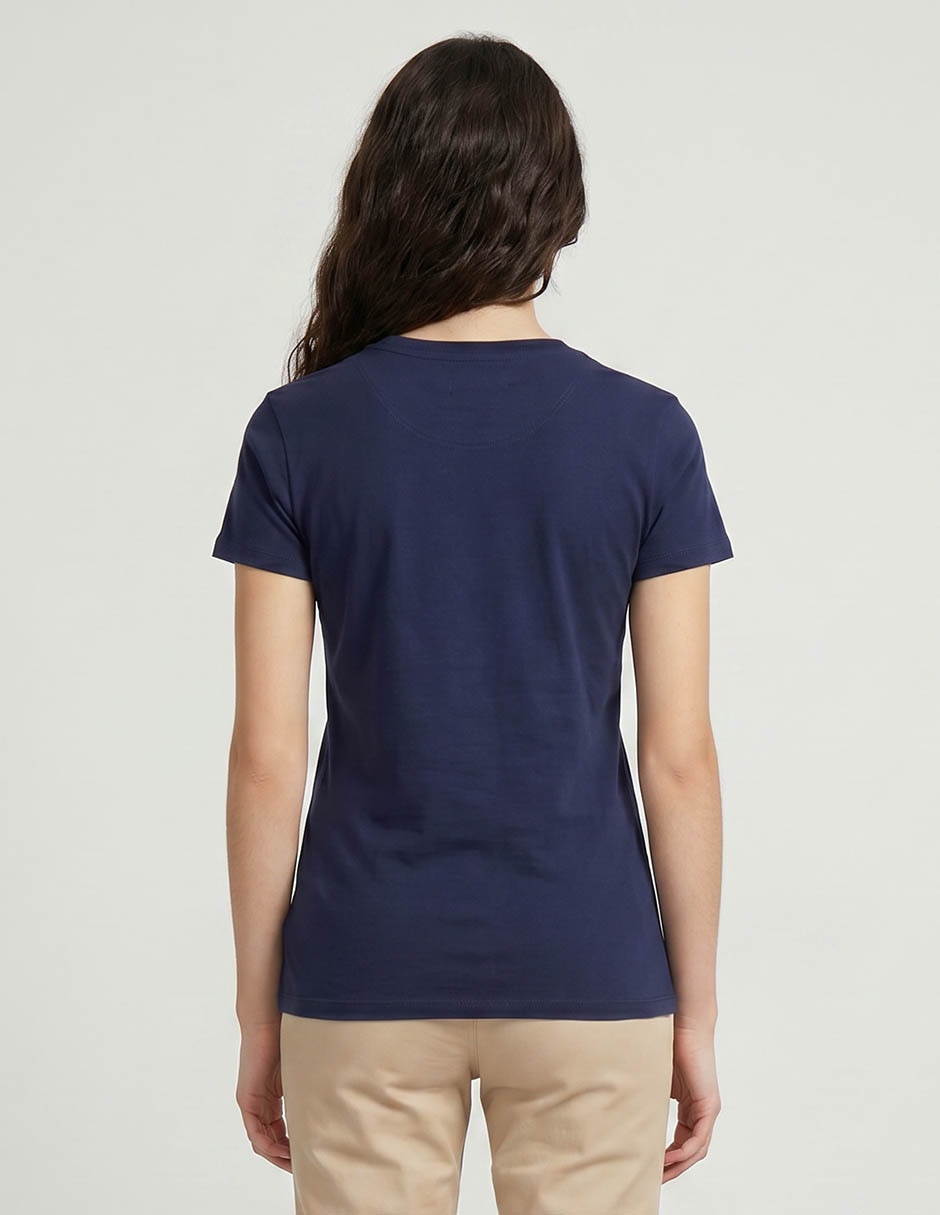 Playera manga corta cuello redondo mujer 2