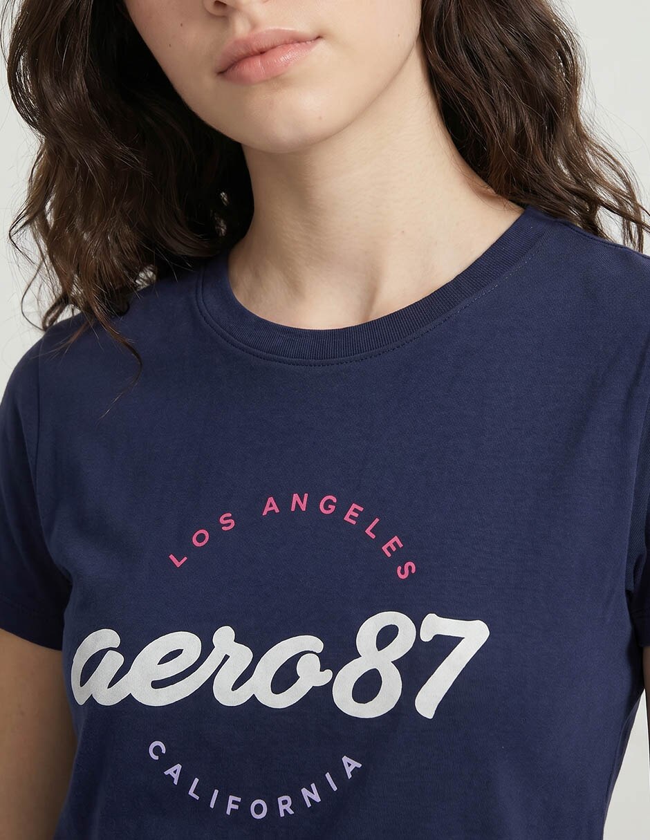 Playera manga corta cuello redondo mujer 4