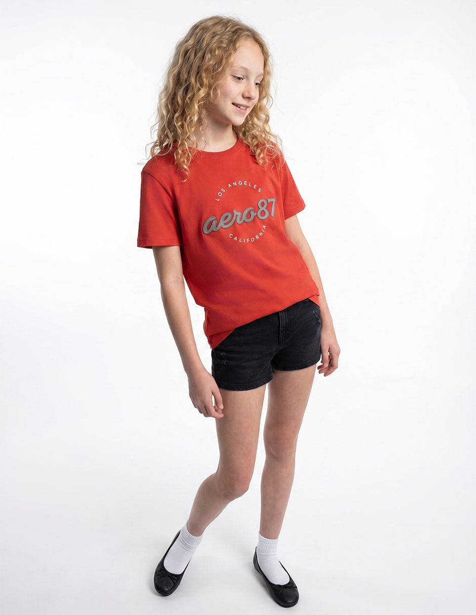 Playera manga corta cuello redondo para mujer 2