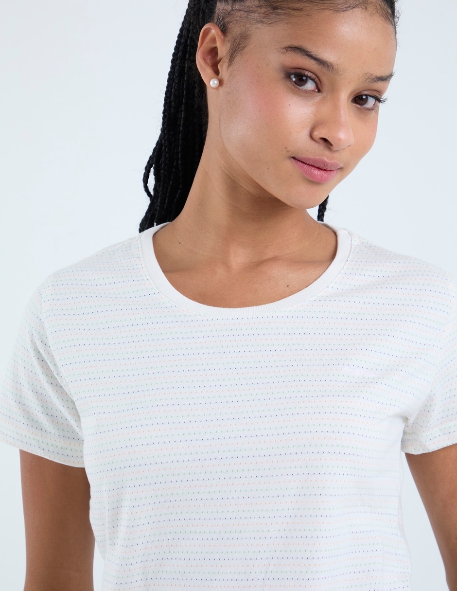 Playera manga corta aéropostale cuello redondo para mujer