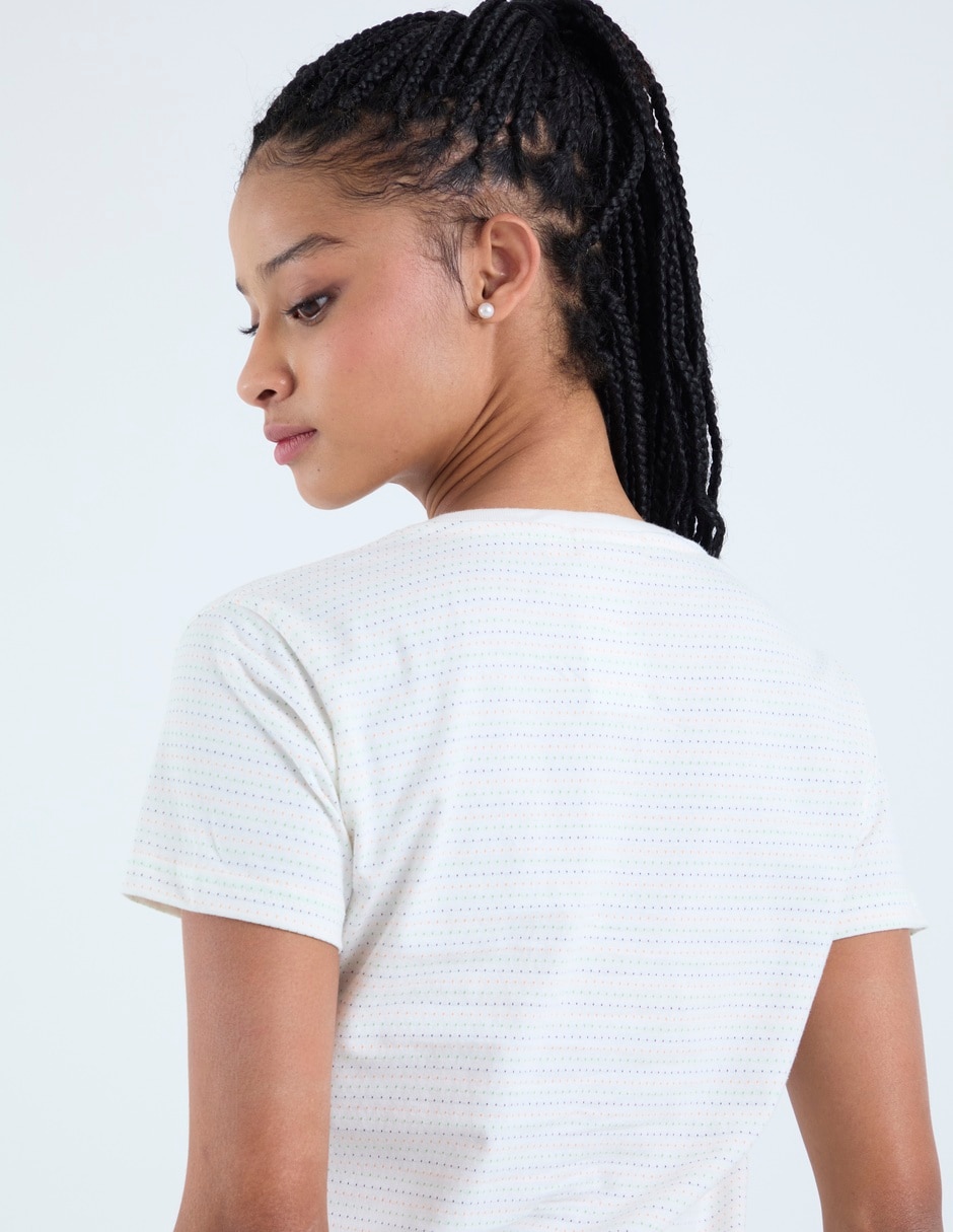 Playera manga corta aéropostale cuello redondo para mujer