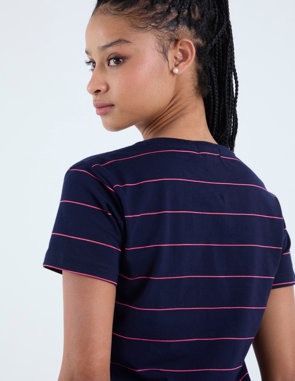 Playera manga corta cuello redondo para mujer 9