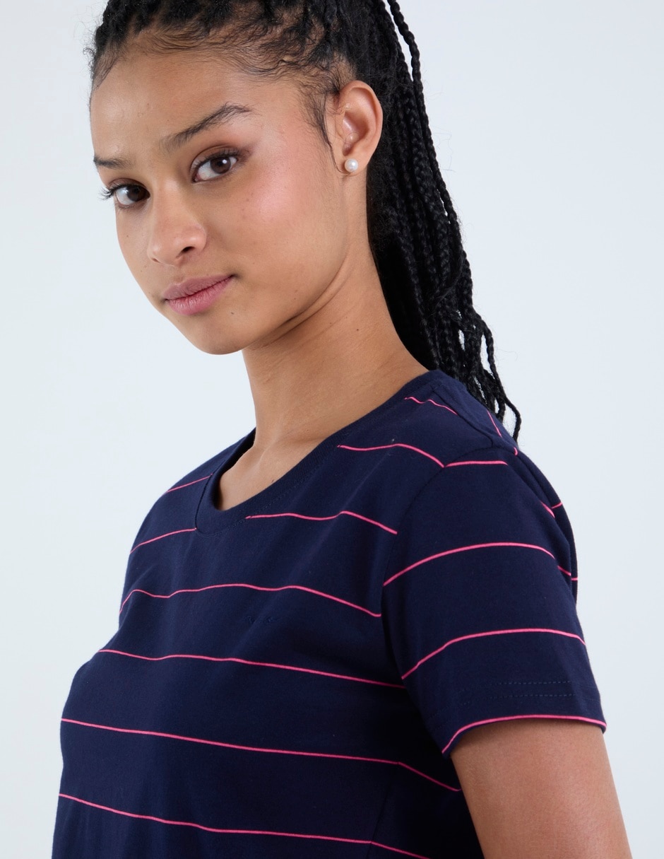 Playera manga corta Aero cuello redondo para mujer