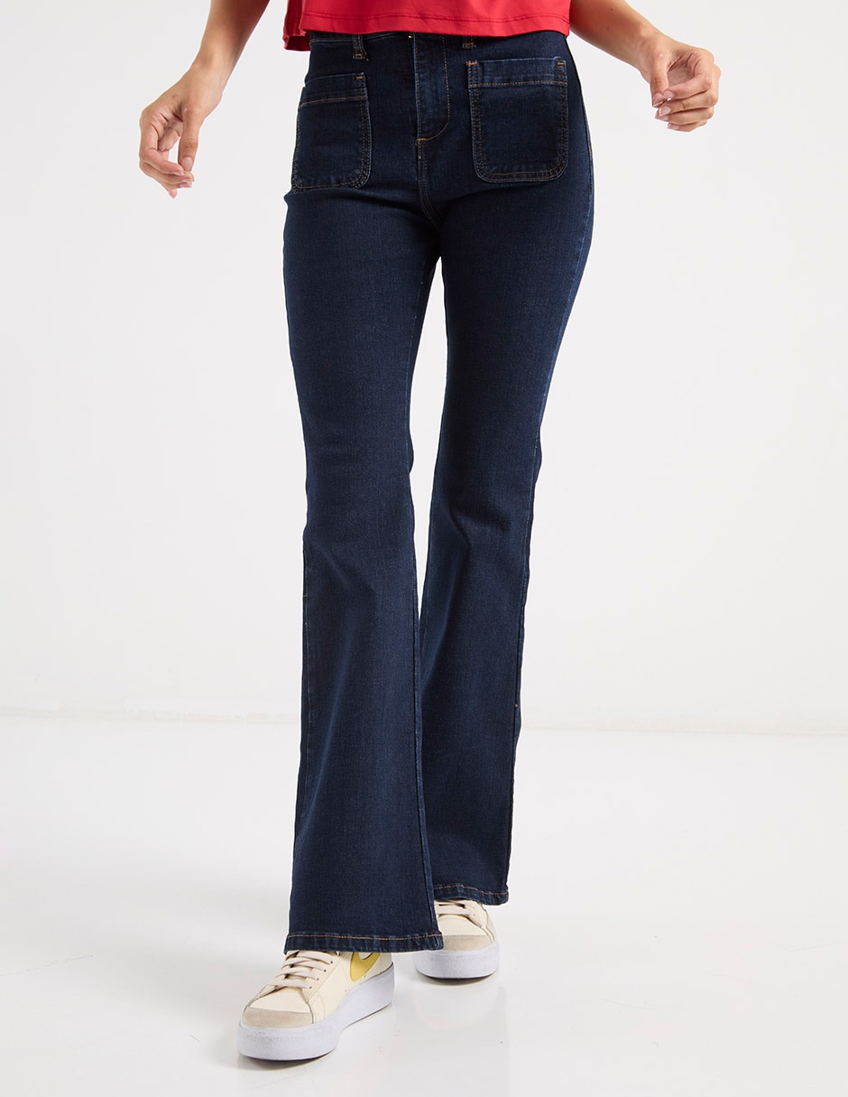 'jeans/jegging/jeans jogger' regular flare cintura 16050426 'para mujer'