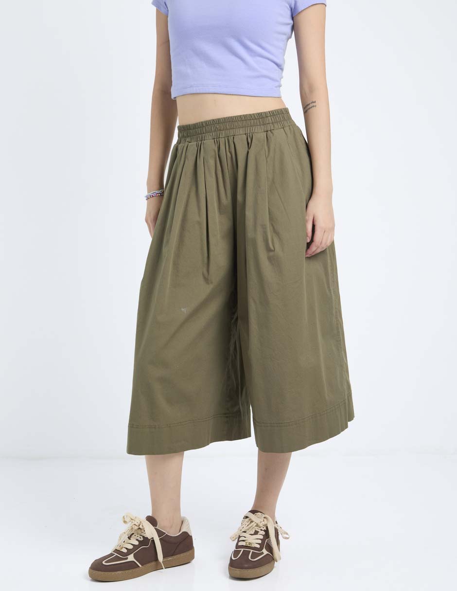 Pantalón coulotte aeropostale amplio para mujer
