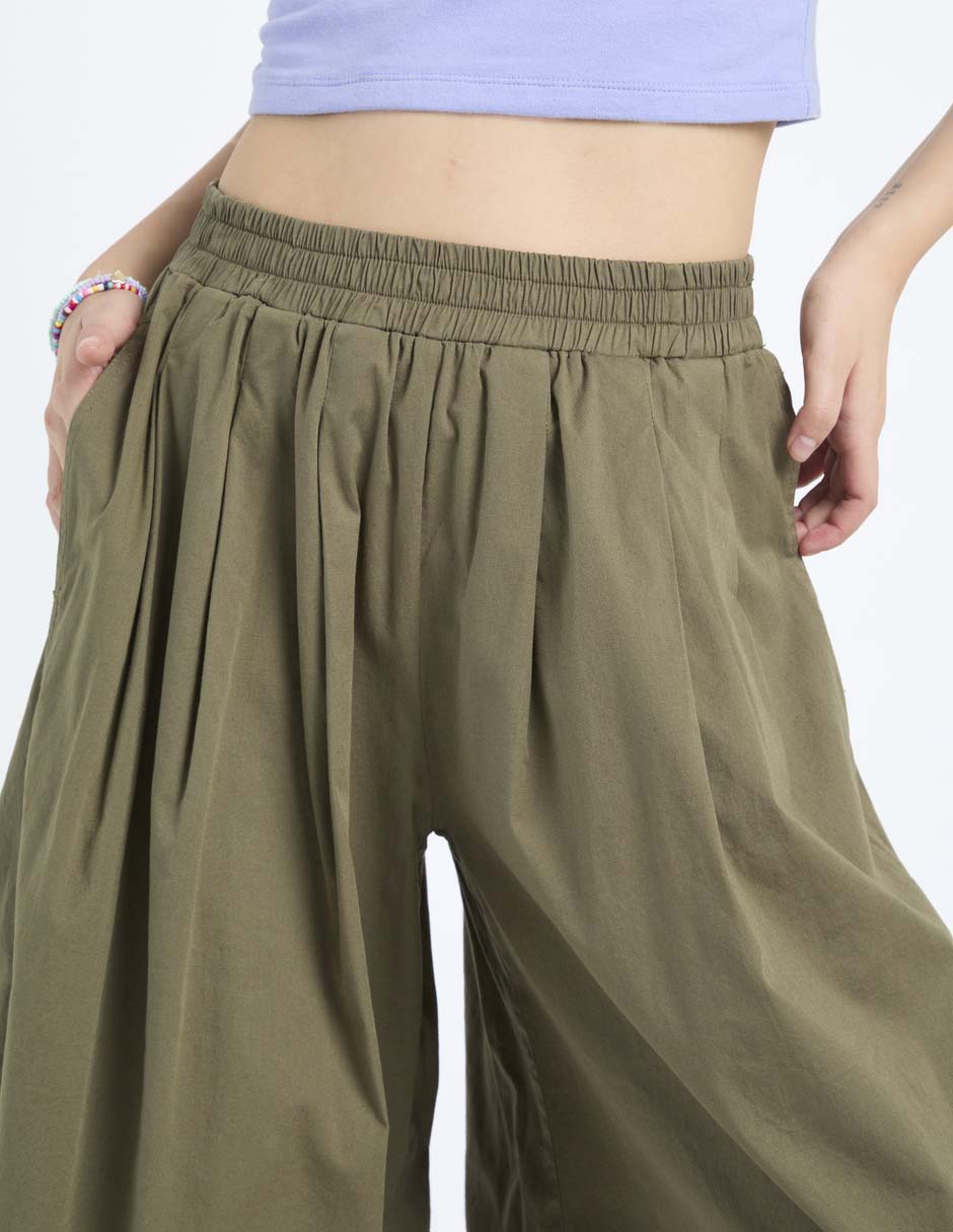 Pantalón coulotte aeropostale amplio para mujer
