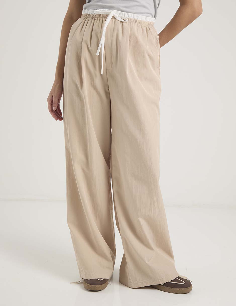 Pantalón relaxed amplio para mujer