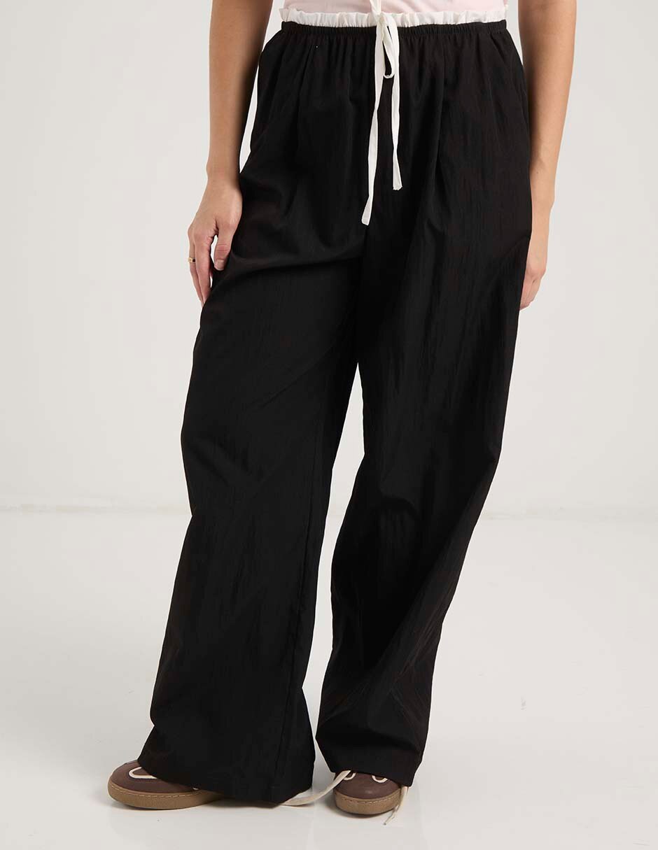 Pantalón relaxed aéropostale amplio para mujer