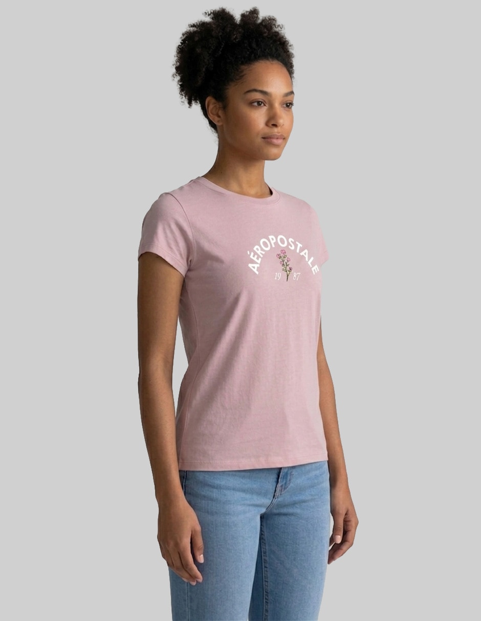 Playera manga corta Aero cuello redondo para mujer