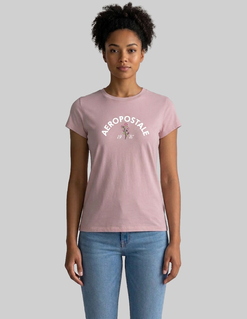 Playera manga corta Aero cuello redondo para mujer