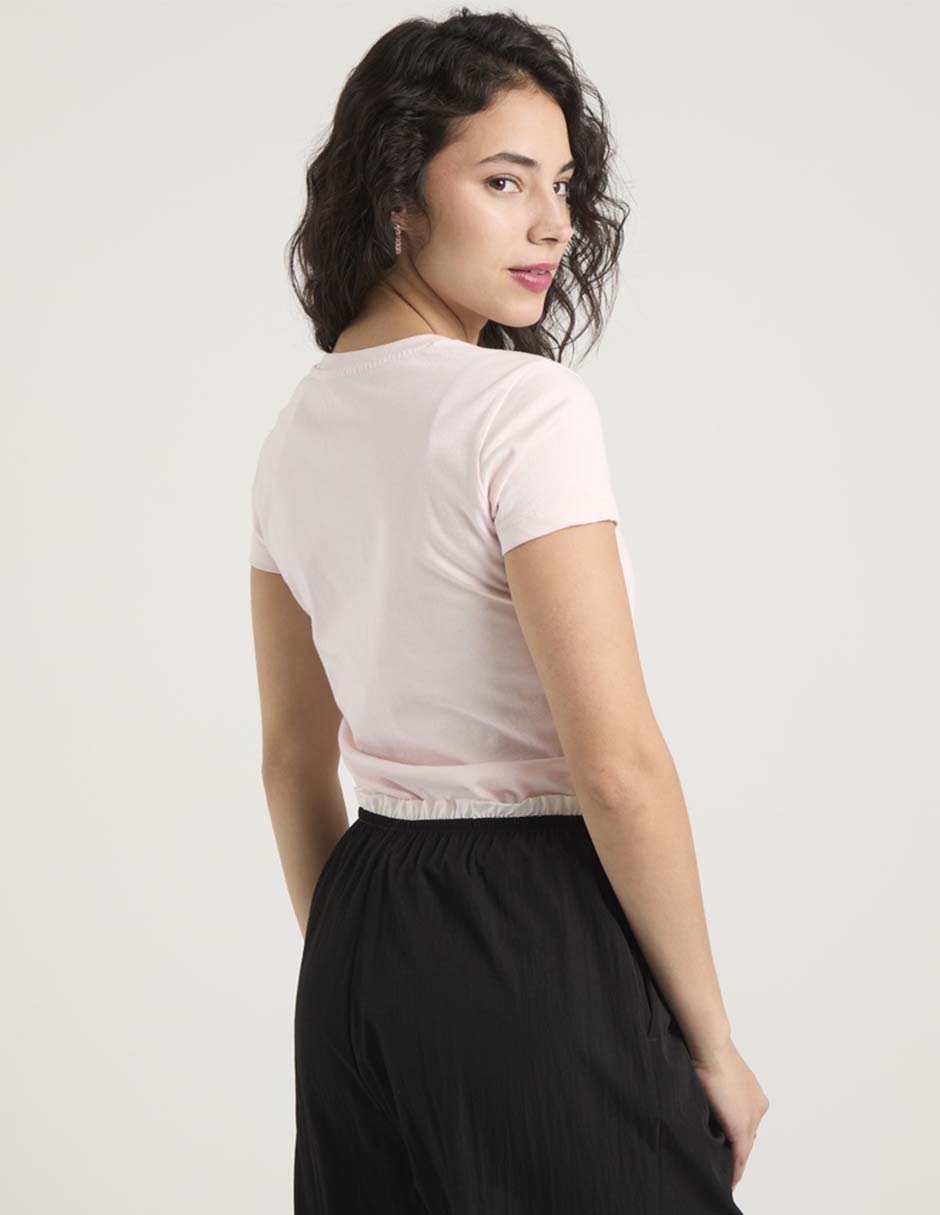 Playera manga corta Aéropostale cuello redondo para mujer