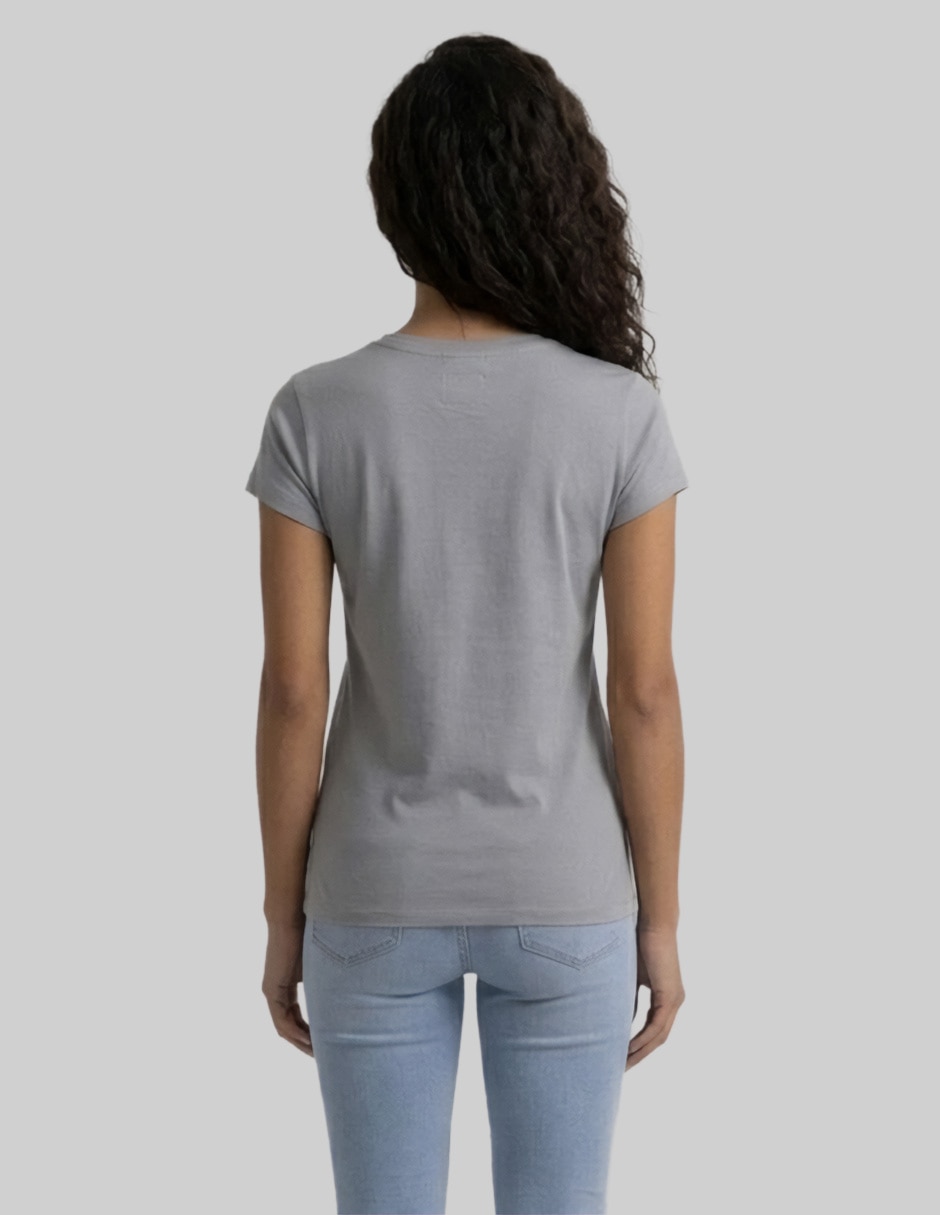 Playera manga corta cuello redondo para mujer 2