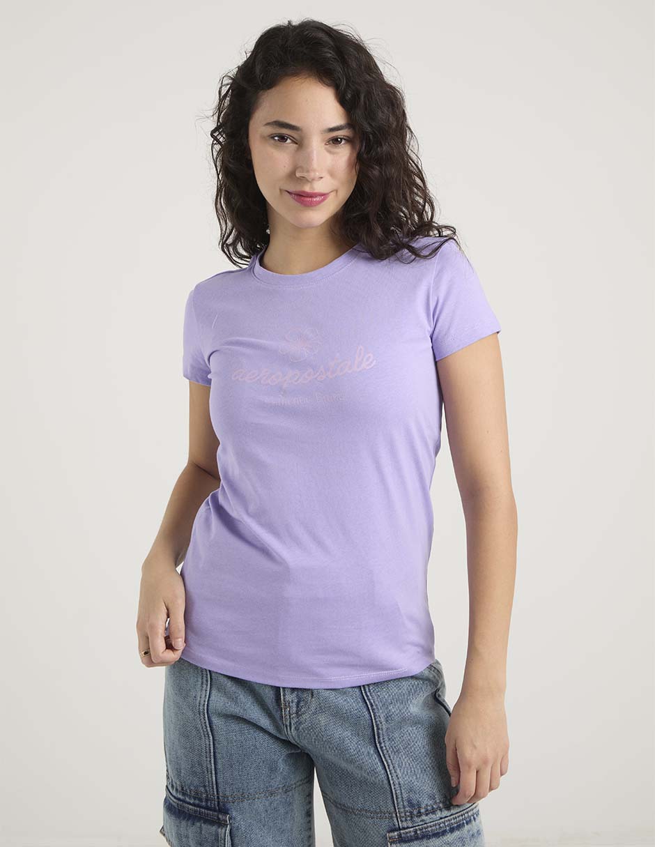 Playera manga corta Aero cuello redondo para mujer