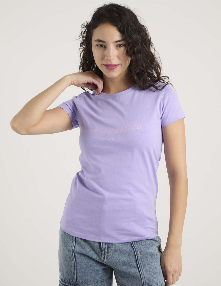 Playera manga corta Aero cuello redondo para mujer