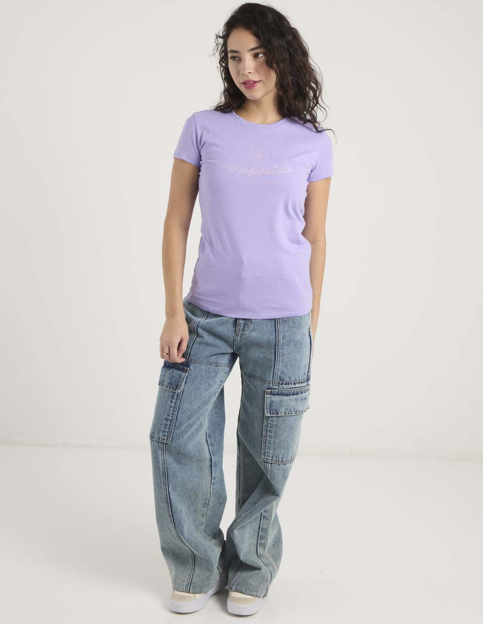 Playera manga corta Aero cuello redondo para mujer