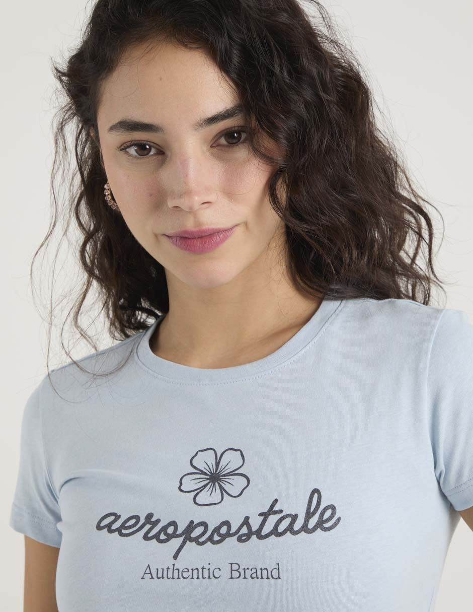 Playera manga corta cuello redondo para mujer 4