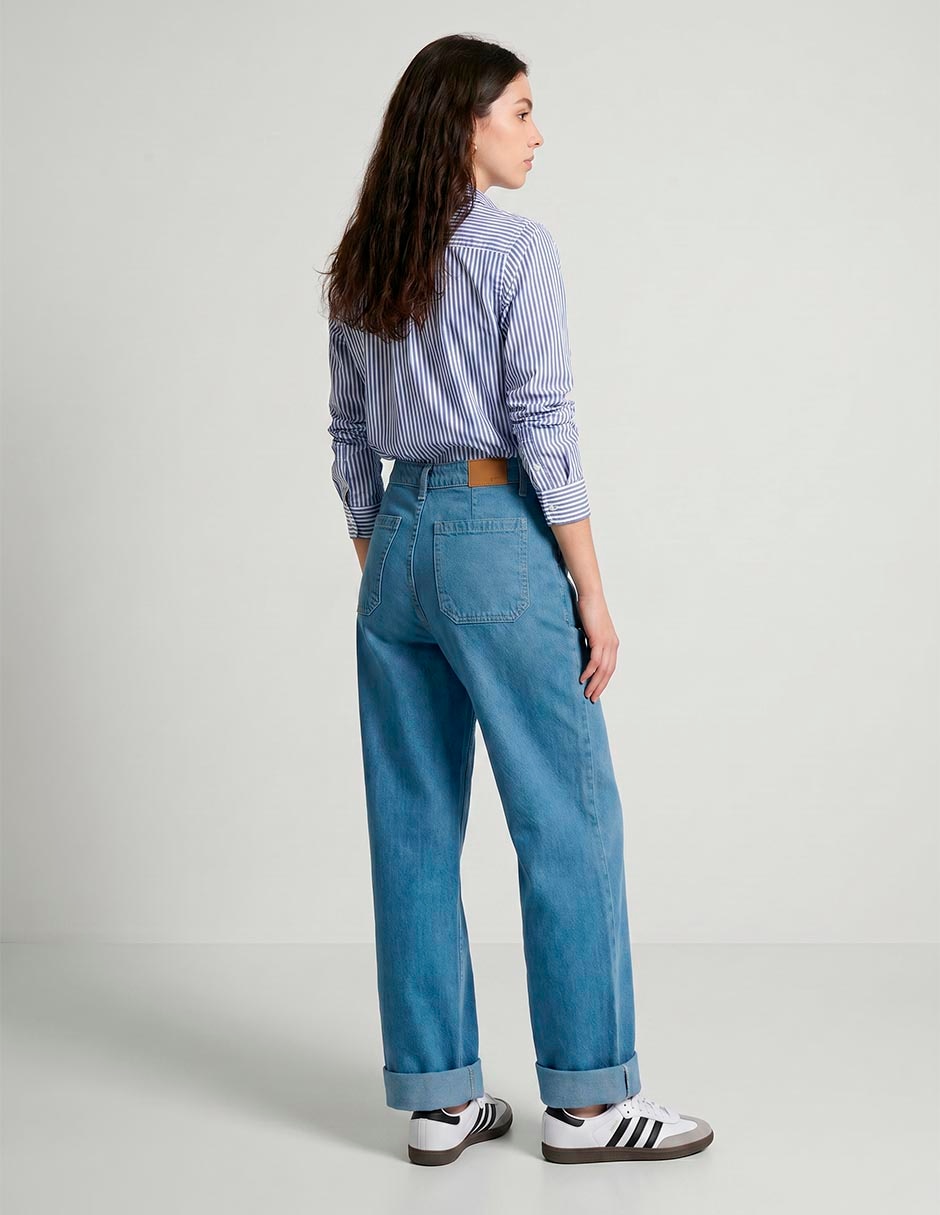 Jeans wide leg Aero para mujer