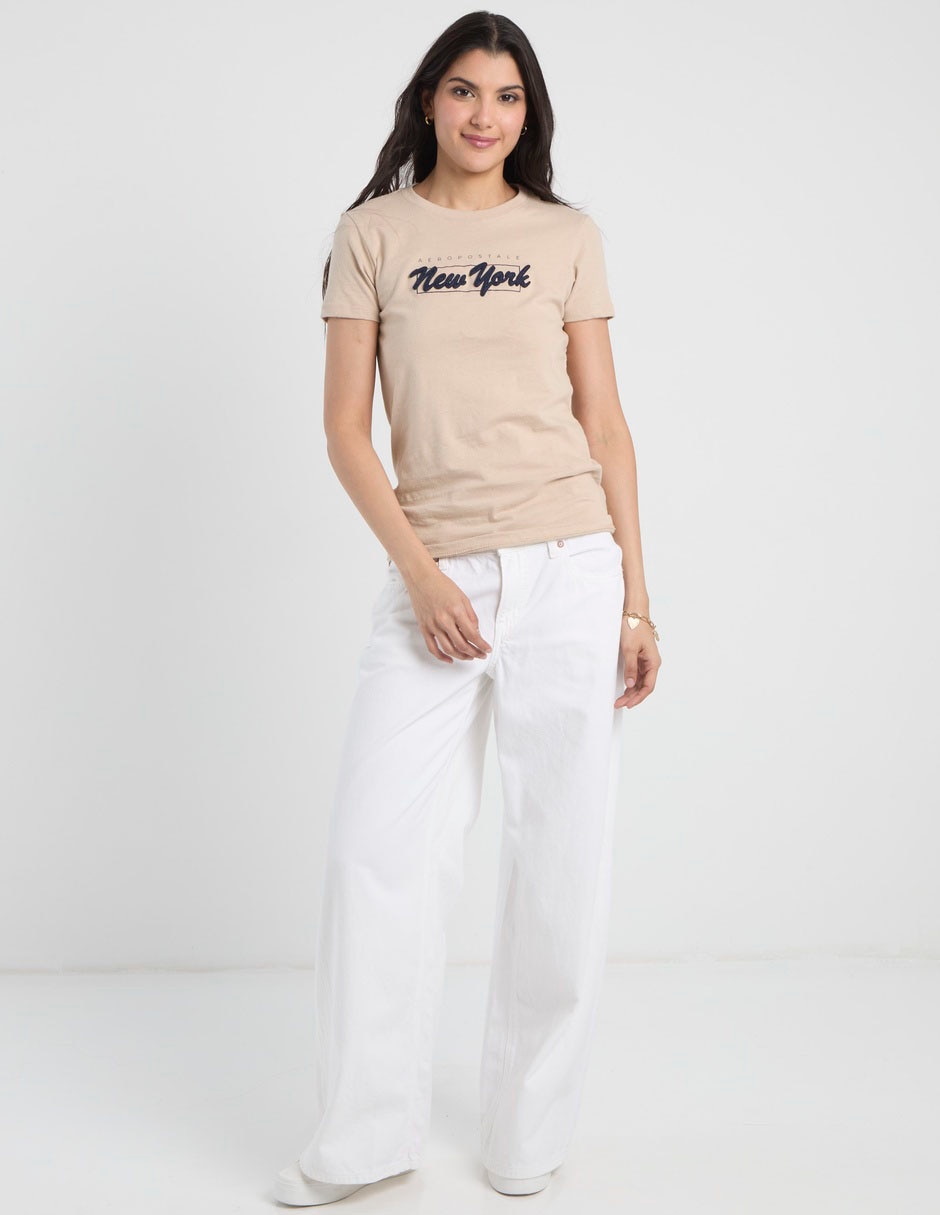 "manga" corta primavera "cuello" redondo "para mujer" 2