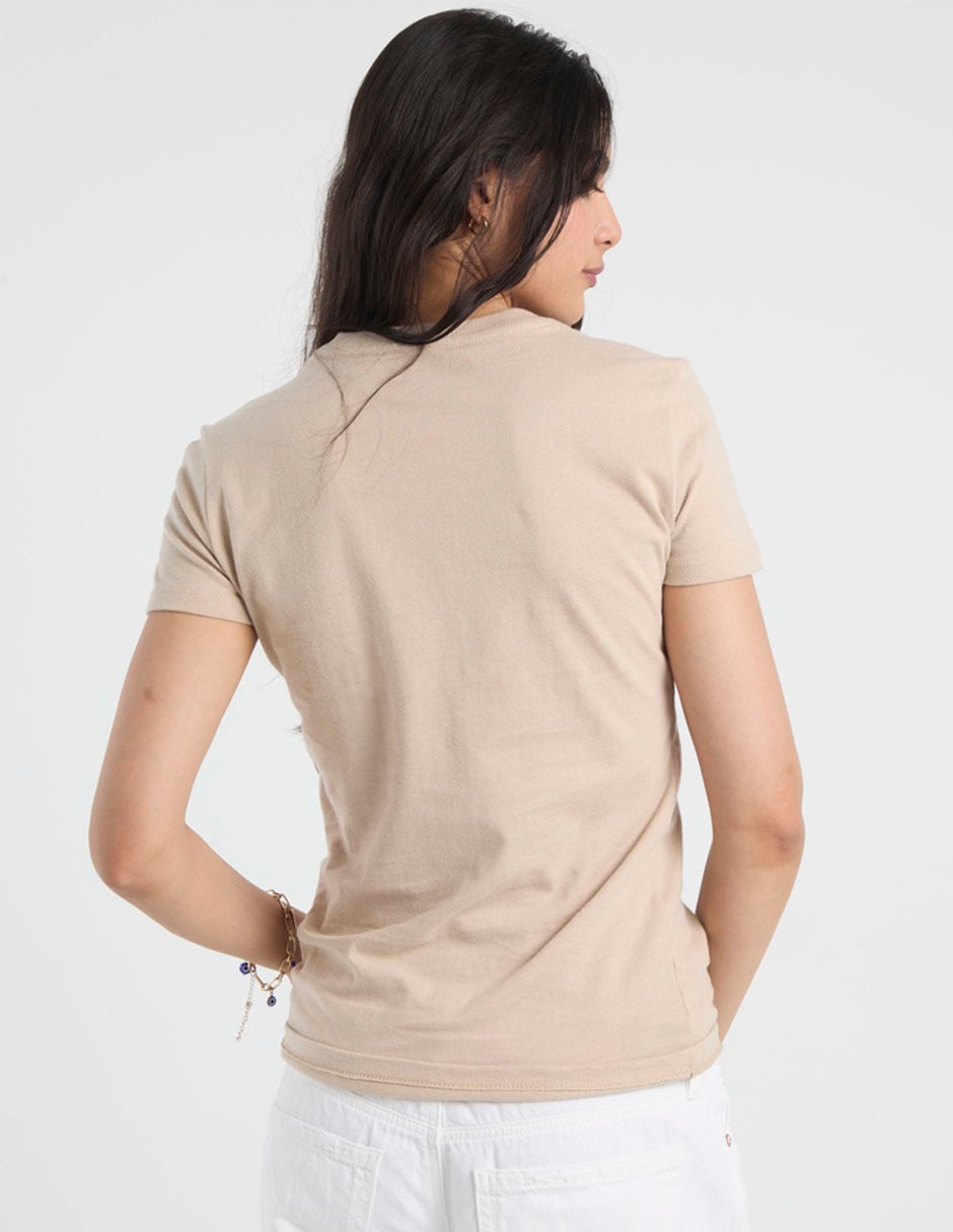 "manga" corta primavera "cuello" redondo "para mujer" 6
