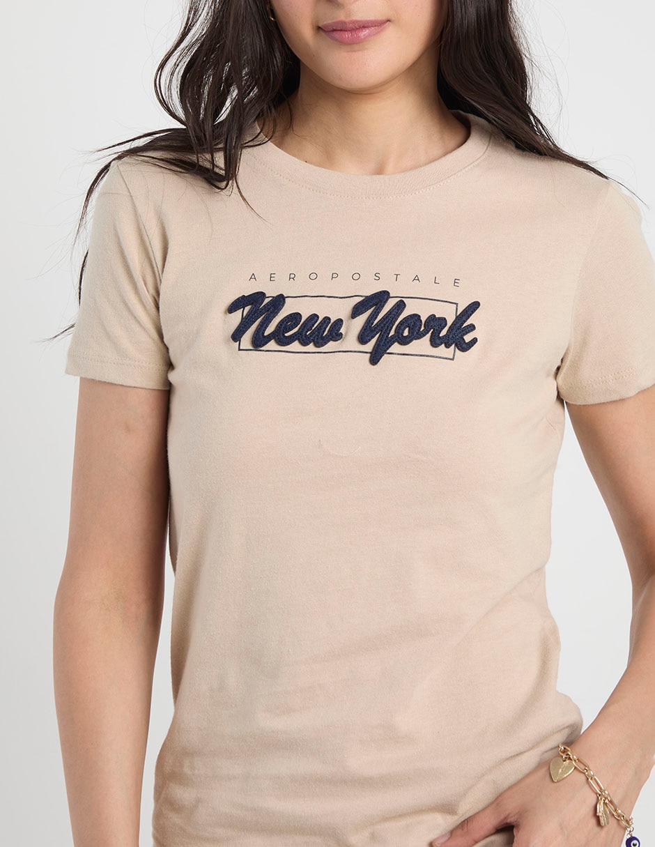 Playera manga corta cuello redondo para mujer 5