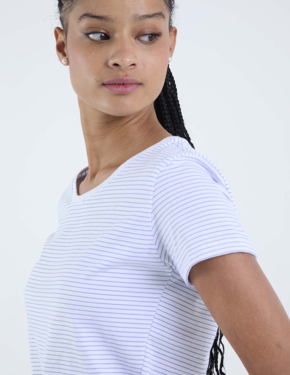 Manga Corta Playeras Cuello Redondo Para Mujer 4