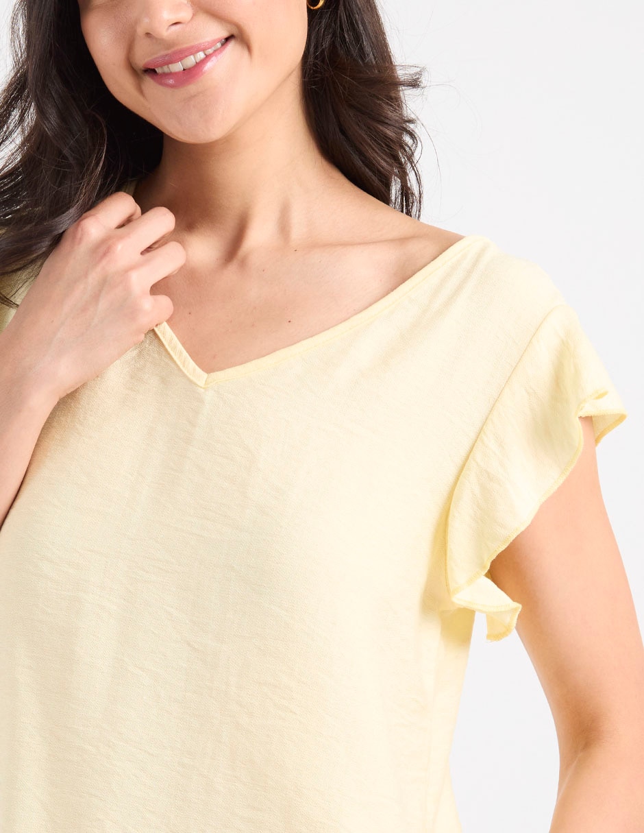 Blusa Aéropostale manga corta para mujer