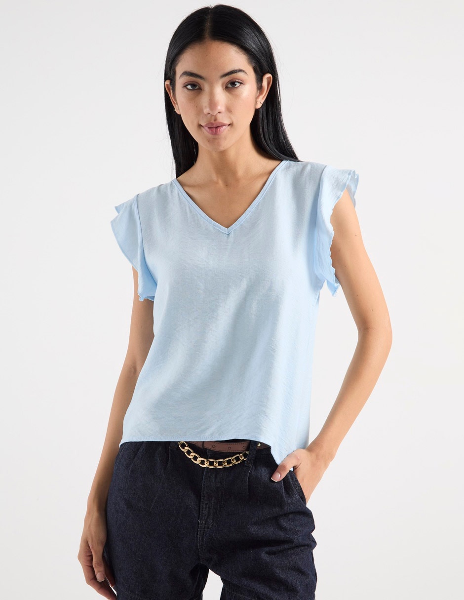 Blusa manga corta para mujer 1