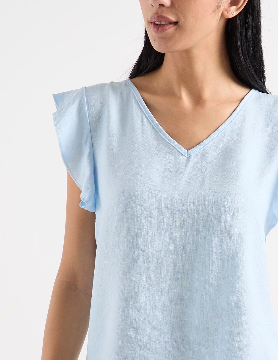 Blusa manga corta para mujer 3