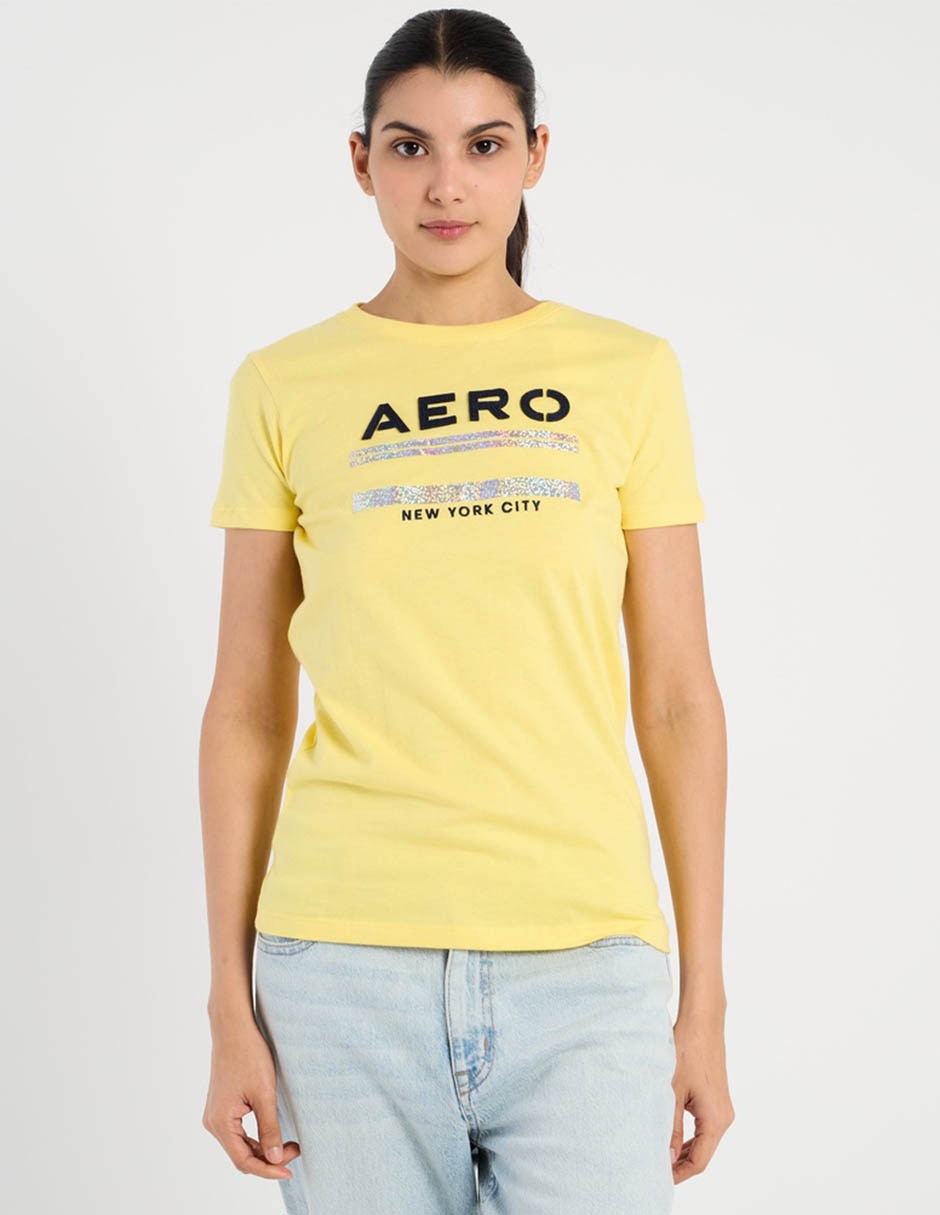 Playera cuello redondo para mujer