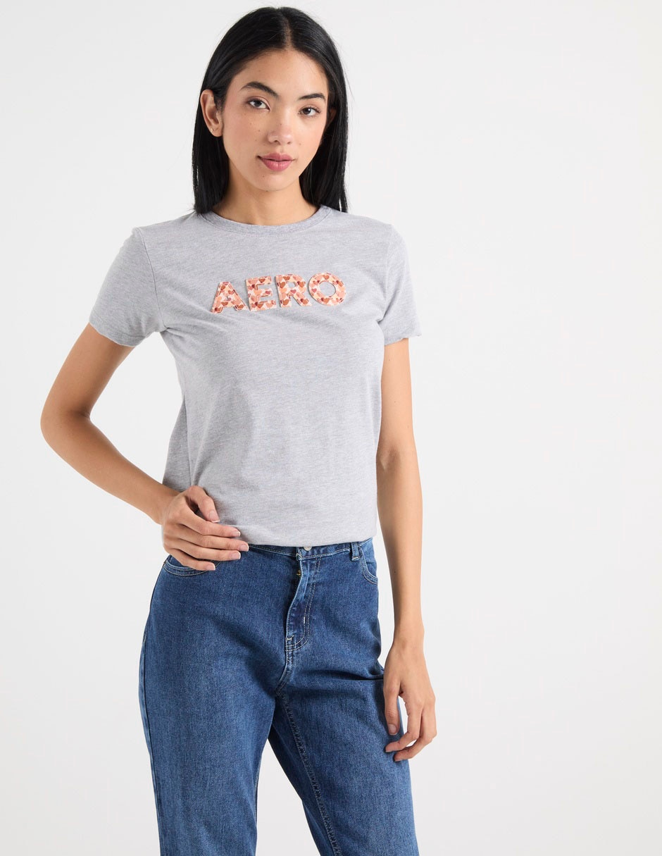 Manga Corta Primavera Cuello Redondo Para Mujer