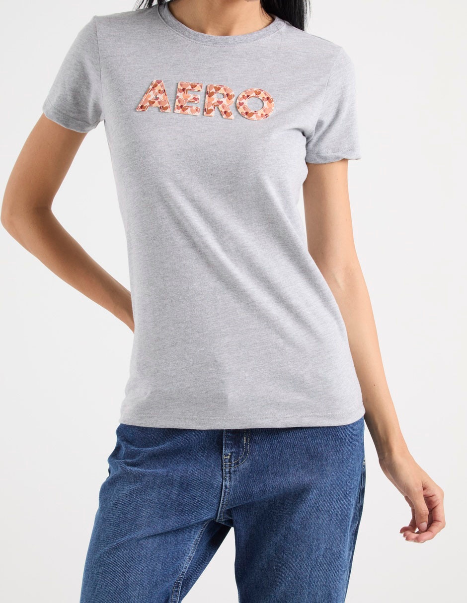 Playera manga corta cuello redondo para mujer 3