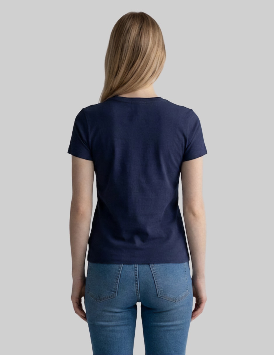 Manga corta ropa cuello redondo para mujer 3